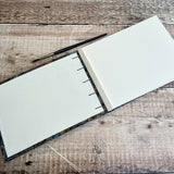 Blue & Bronze Marbled - Handcrafted Watercolour Sketchbook