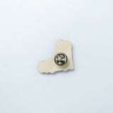 Hiking Boot Pin Badge Back