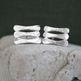 Forged Rod Stud Earrings