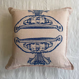 Blue Hound Cushion Cover - Screen Print