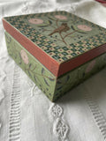 Bird And Flower Hand Painted Wooden Box