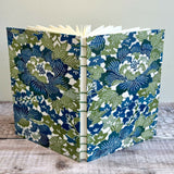Blue & Green Floral Kimono Silk - Journal