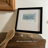 Soaring Swallows Linocut Print
