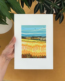 The Golden Wheatfield Vanessa Stone artist & illustrator A4 print