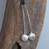 Pebble Drop - Silver Earrings