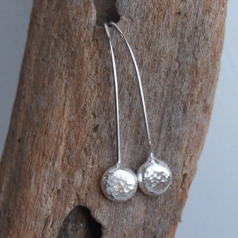 Pebble Drop - Silver Earrings