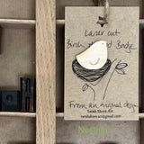 Wooden Bird Badge