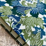 Blue & Green Floral Kimono Silk - Journal