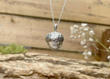 Chunky Silver Acorn Necklace by Curious Magpie Jewellery (8)