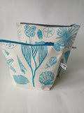 Wash Bags - Shells and Corals