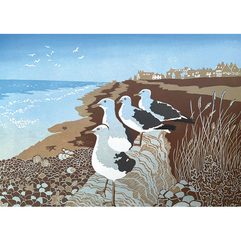 A fine art greeting card by printmaker Anne Townshend