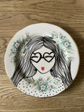 Illustrated Vintage Plate - JOANIE