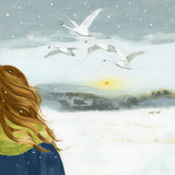 Swans In Winter - Giclee Print