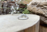 Silver Petal Arc Ring by Curious Magpie Jewellery