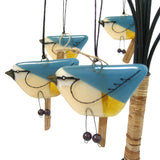 Nuthatch - Fused Glass Hanging Bird