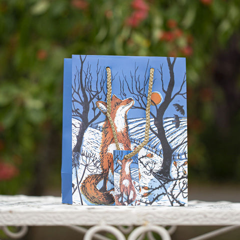 Fox In Snow - Medium-Sized Gift Bag