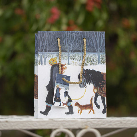 Walking The Horse - Medium-Sized Gift Bag