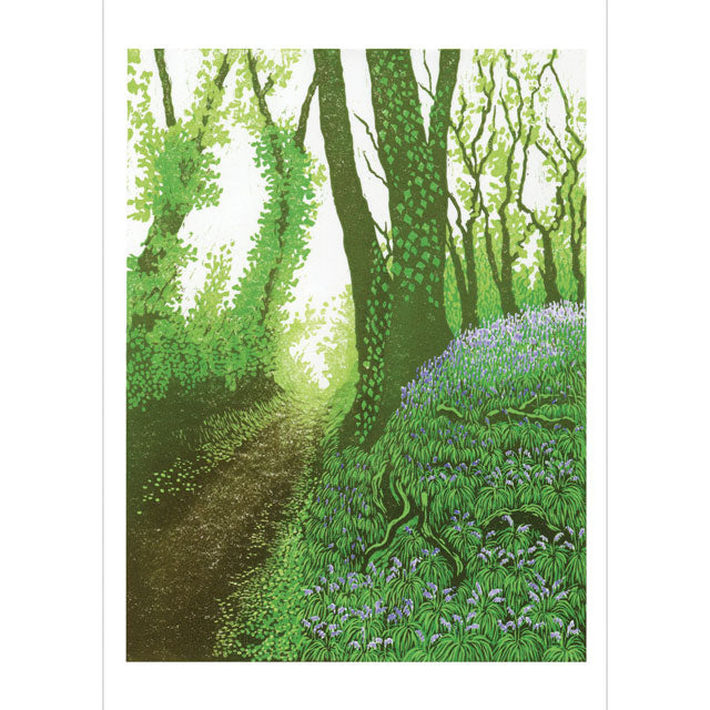 Beth Knight, Bluebells, Fine Art Greeting Card