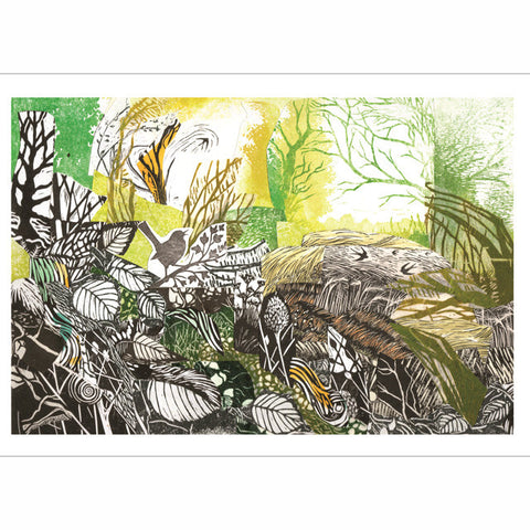 Beth Knight, Nature's Layers, Printmaker's Greeting Card