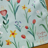 Spring Flowers Tea Towel 5 - Freya Snow