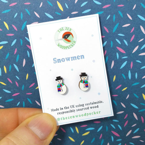 Snowman Earrings