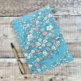Blue Floral Kimono Silk - Journal