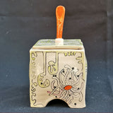New Beginnings Lidded Jar - handmade ceramic