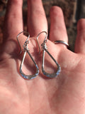 Teardrop - Silver Dangle Earrings