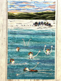 Early Morning Dip - Tea Towel