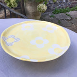Big Blossom Pedestal Cake Stand - Handmade - Painted Porcelain
