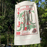 Runner Bean Seeds Tea Towel