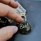 Boo - Ceramic Brooch
