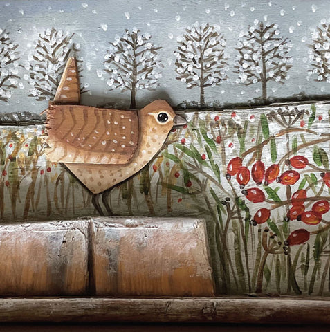 A fine art greeting card by painter Claire Brierley