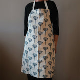 Cow Parsley Blue - Organic Cotton Apron