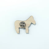Zebra Pin Badge Back