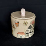Toytown Lidded Jar - handmade ceramic