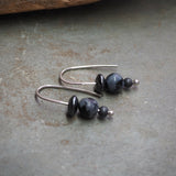 Snowflake Obsidian Earrings