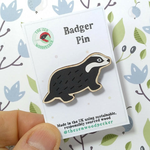 Badger Pin Badge