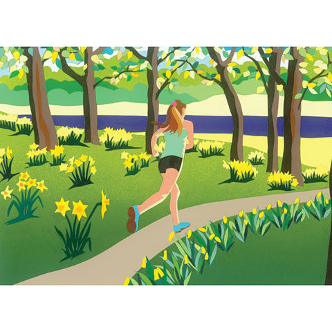 A fine art greeting card by printmaker Charles Martin