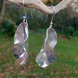 Silver Dangly Statement Earrings - Smaller Version