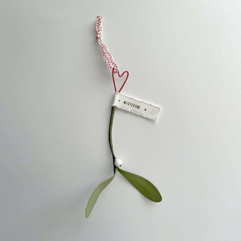 Hanging Mistletoe with Heart