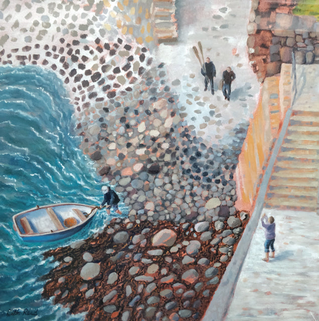Cath Read, Going Fishing, Fine Art Greeting Card