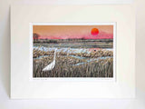Great Egret - A4 Giclée Print