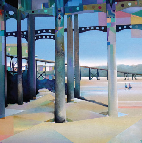 Cyndi Speer, Harlequin Sands, Fine Art Greeting Card
