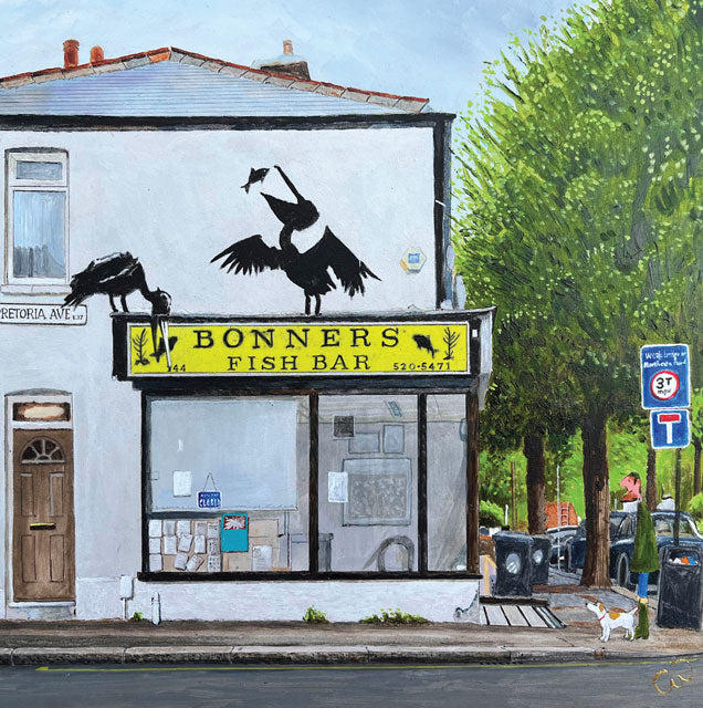 A fine art greeting card by painter Chris Williamson