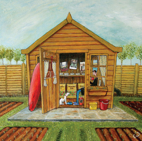 Chris Williamson,  The Tea Shed, Blank Art Card