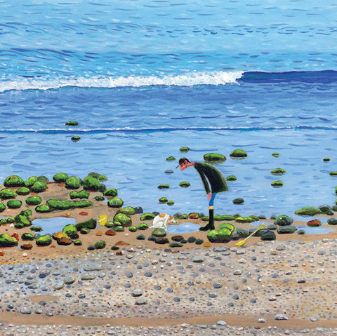 Chris Williamson,  Rockpooling, Blank Art Card
