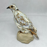 Original Handmade Stoneware Ring Dove - Ceramic Sculpture