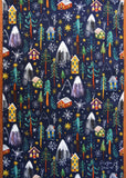 Christmas Cabins Tea Towel - Freya Snow