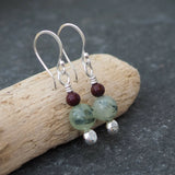 Semi-Precious Bead Dangle Earrings